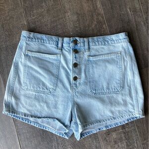 Frame Le Bardot Jean Shorts Light Wash Women’s 31